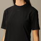 Chic Black Cotton Tee - Italian Craftsmanship