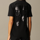 Chic Black Cotton Tee - Italian Craftsmanship