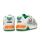 Sleek Grey Suede Sneakers with Vibrant Accents