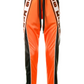 Silk-Detailed Designer Pants in Vibrant Orange
