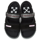 Elegant Trekking Sandals in Black with Suede Accents