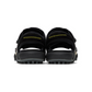 Elegant Trekking Sandals in Black with Suede Accents