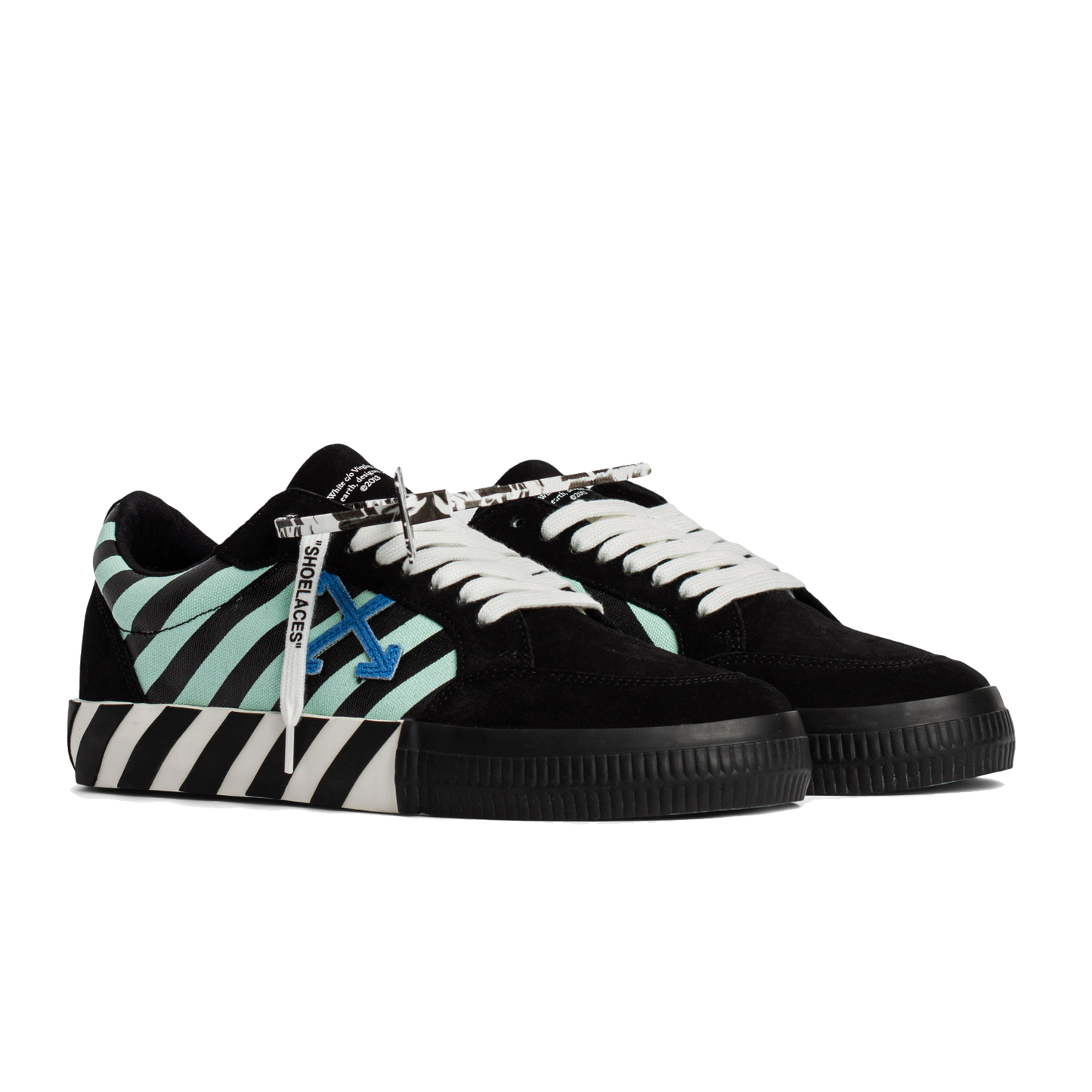 Suede & Canvas Striped Low Sneakers - Elegant Footwear