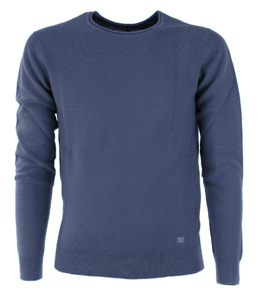 Men's Acid-Etched Cotton Raglan Sweater