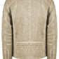Chic Beige Multipocket Eco-Leather Jacket