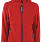 Sleek Red Softshell Men's Jacket with Hood