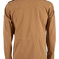 Sleek Brown Technical Fabric Windbreaker