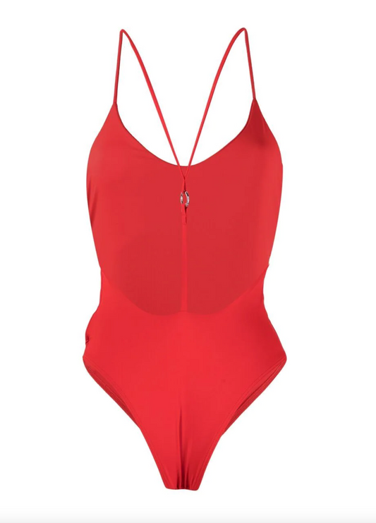 Chic Red Poolside Perfection Swimsuit