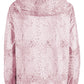 Chic Snakeskin Print Hooded Jacket
