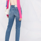 Elevated Denim Elegance in Striking Blue