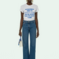 Chic Denim Blue Cotton Pants - Made in Italy