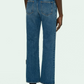Chic Denim Blue Cotton Pants - Made in Italy
