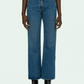 Chic Denim Blue Cotton Pants - Made in Italy