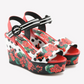 Floral Painted Leather Sandals