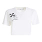 Crisp White Cropped Logo Tee