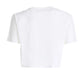 Crisp White Cropped Logo Tee