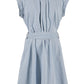 Chic Sleeveless Denim Dress with Pockets