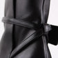 Chic Black Calfskin Ankle Boots with Sleek Pointed Toe