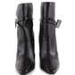 Chic Black Calfskin Ankle Boots with Sleek Pointed Toe