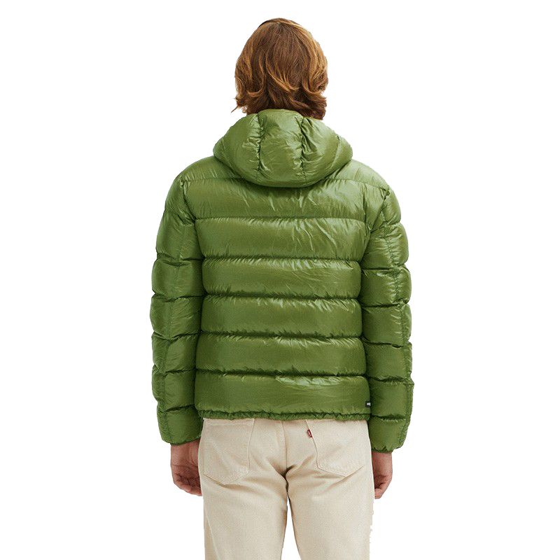 Emerald Elegance Reversible Down Jacket