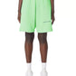Chic Green Cotton Bermuda Shorts with Logo