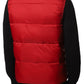Sleek Sleeveless Padded Gilet in Radiant Red