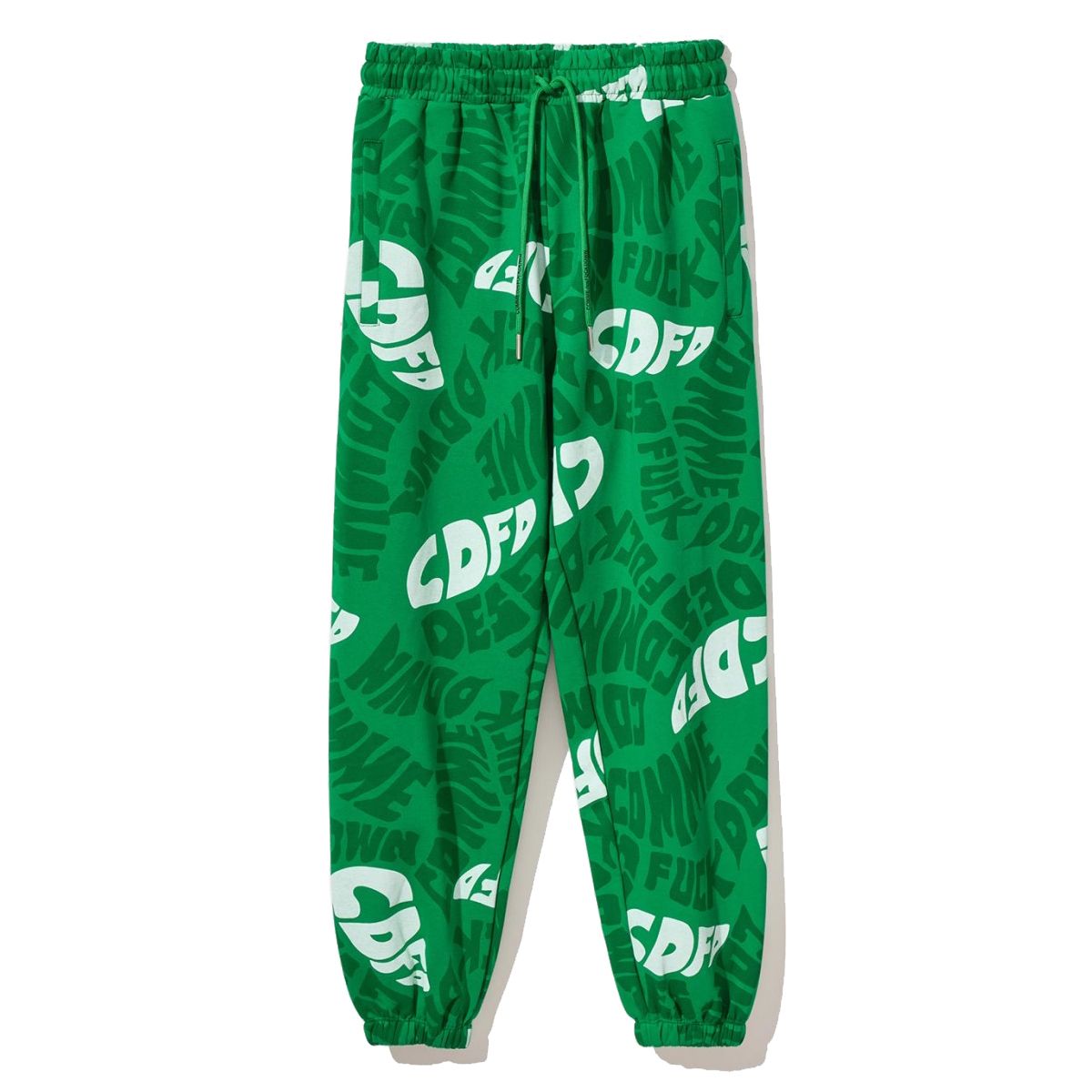 Chic Logo Printed Cotton Sweatpants