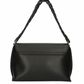 Sleek Black Crossbody Flap Bag with Logo