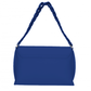 Elegant Blue Flap Crossbody Bag with Logo Detail