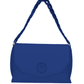 Elegant Blue Flap Crossbody Bag with Logo Detail