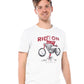Graphic Cotton Tee for Men - Crisp White