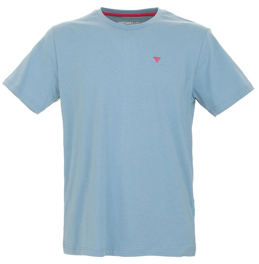 Embroidered Logo Cotton Tee for Men