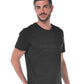 Sleek Cotton Tee with Rubber Logo Accent