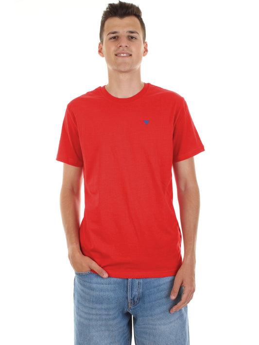 Embroidered Logo Cotton Tee for Men