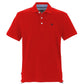 Elegant Red Cotton Polo Shirt with Embroidered Logo