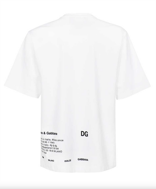 Elegant White Over Fit Designer Tee