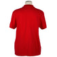Chic Red Cotton Blend Polo with Embroidered Logo