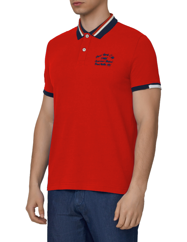 Chic Embroidered Logo Cotton Polo