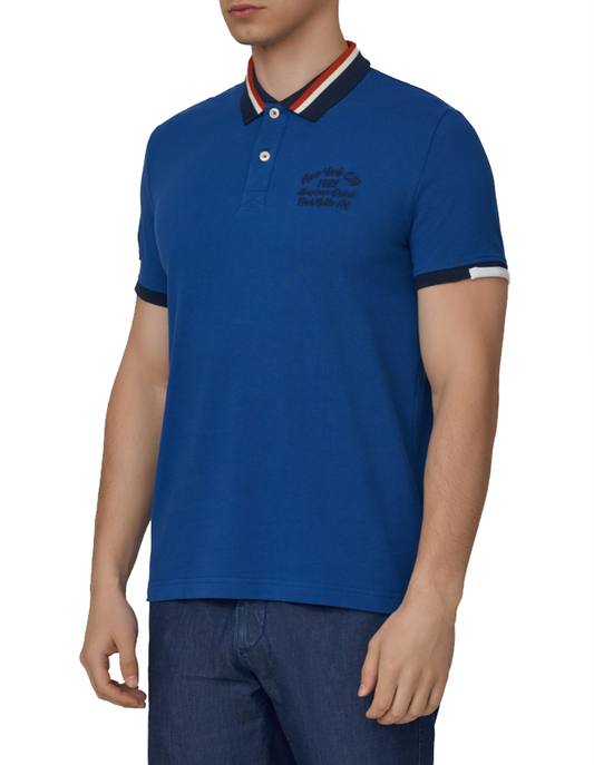 Chic Short-Sleeved Cotton Polo with Embroidered Logo