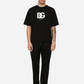 Elegant Black Logo T-Shirt - Pure Cotton