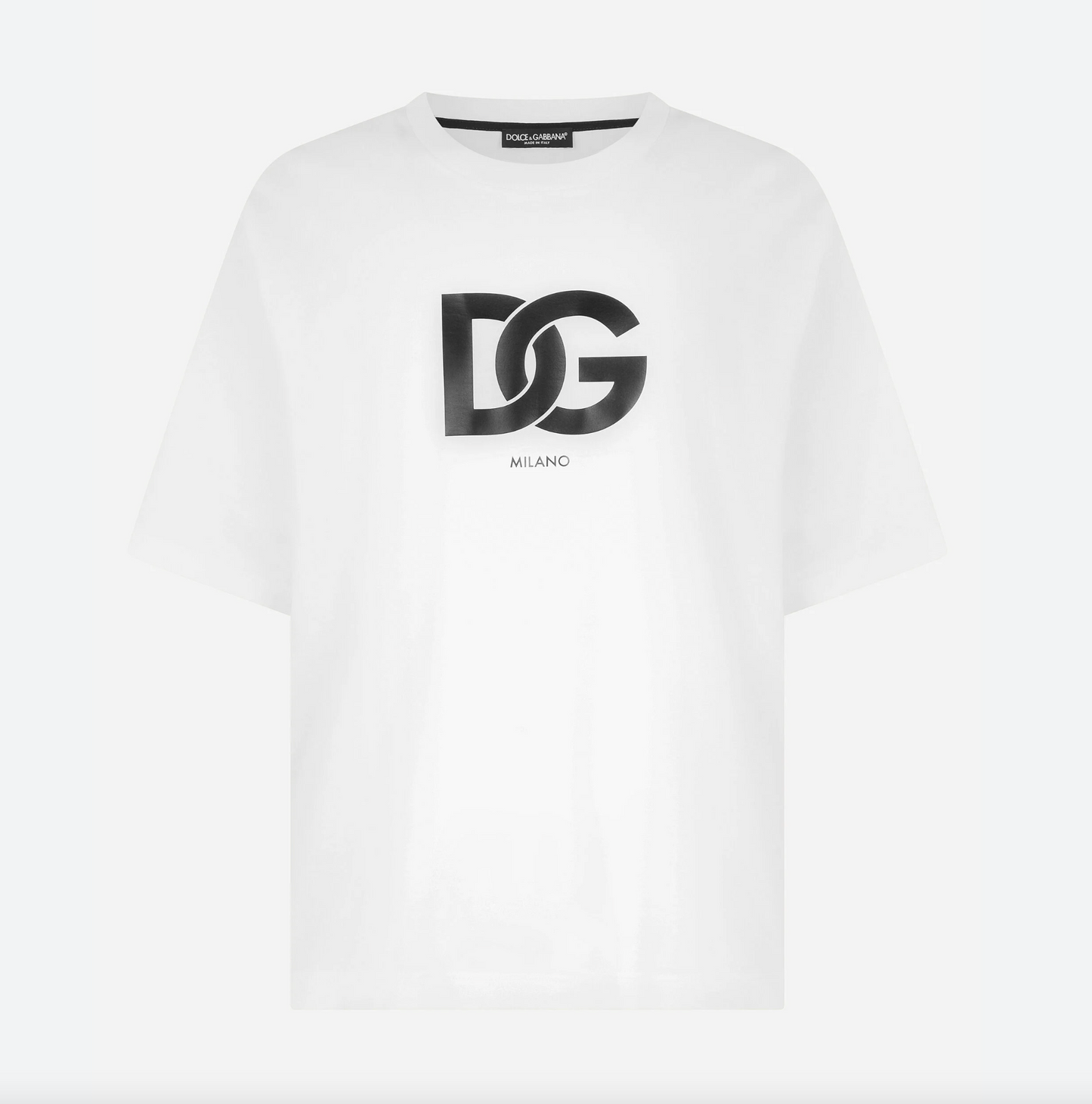 Elegant White Logo Tee - Pure Cotton