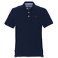 Chic Short-Sleeved Cotton Polo in Blue