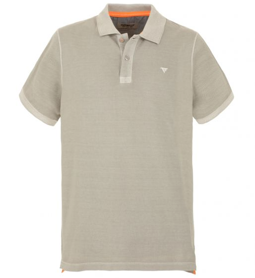 Vintage-Inspired Beige Piquet Polo Shirt