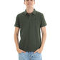 Vintage Green Pique Polo Shirt
