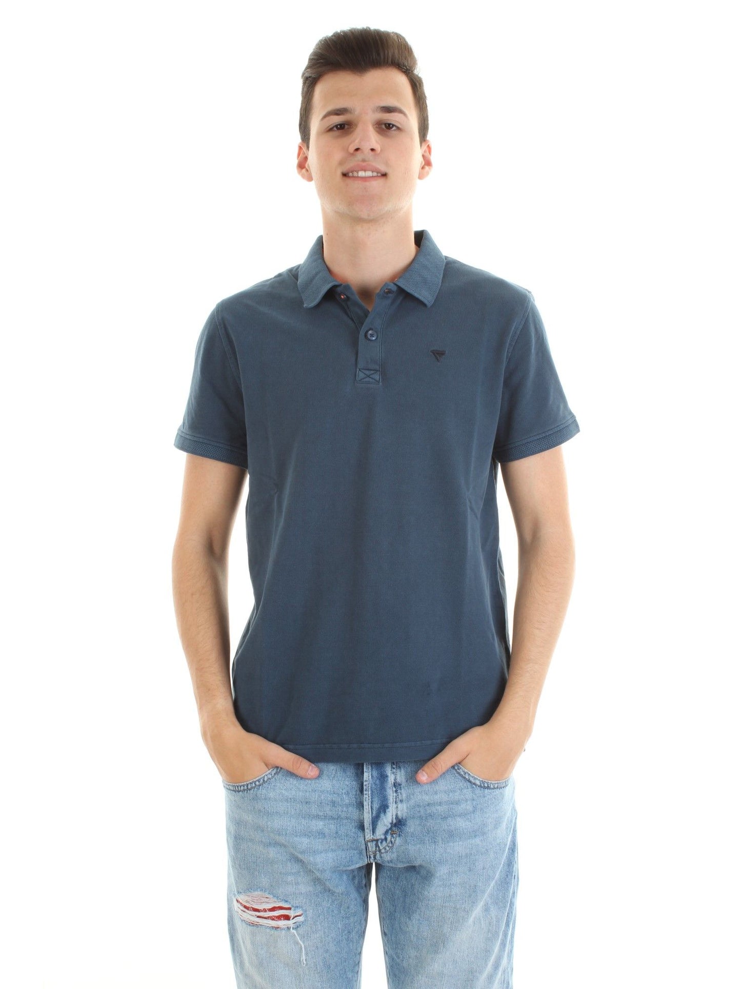 Vintage Charm Short-Sleeved Polo Shirt