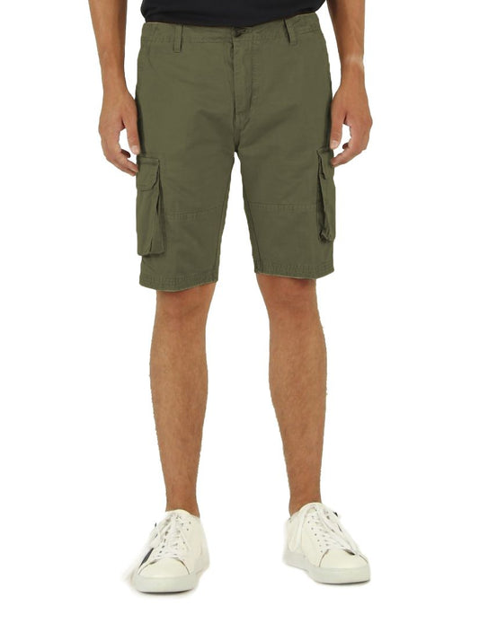 Classic Green Cotton Bermuda Shorts