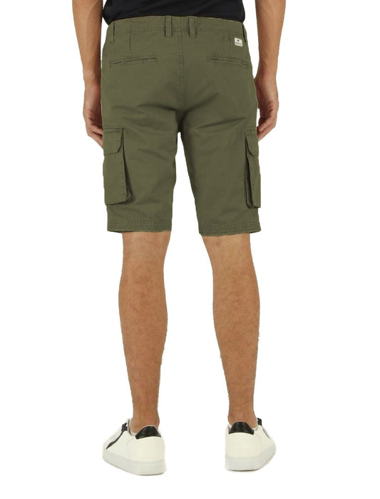 Classic Green Cotton Bermuda Shorts