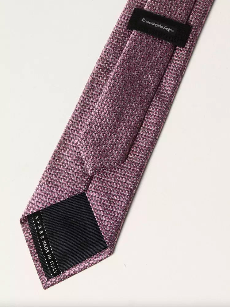 Elegant Pink Silk Tie