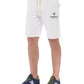 Chic Cotton Tracksuit Shorts with Embossed Logo