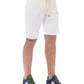 Chic Cotton Tracksuit Shorts with Embossed Logo